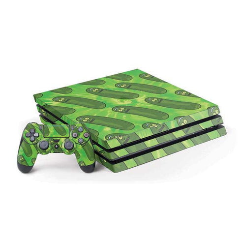 Adult Swim Rick and Morty Pickle Rick Pattern PS4 Pro Bundle Skin