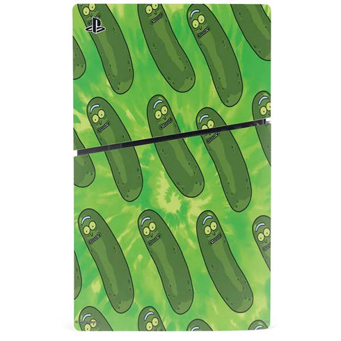 Adult Swim Rick and Morty Pickle Rick Pattern PS5 Slim Disk Console Skin