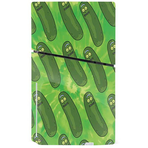 Adult Swim Rick and Morty Pickle Rick Pattern PS5 Slim Disk Console Skin