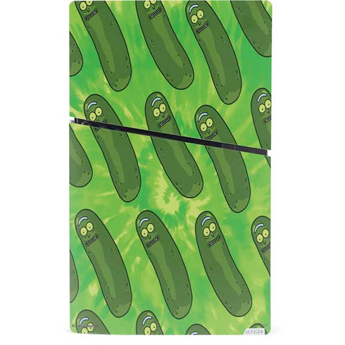 Adult Swim Rick and Morty Pickle Rick Pattern PS5 Slim Digital Edition Console Skin