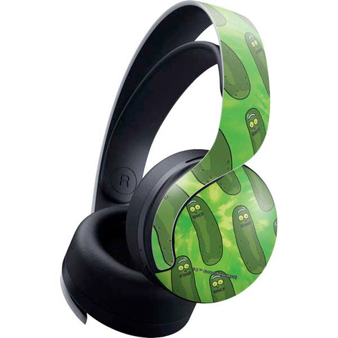 Adult Swim Rick and Morty Pickle Rick Pattern PULSE 3D Wireless Headset for PS5 Skin