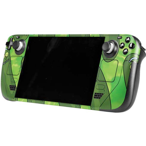 Adult Swim Rick and Morty Pickle Rick Pattern Steam Deck Handheld Gaming Computer Skin