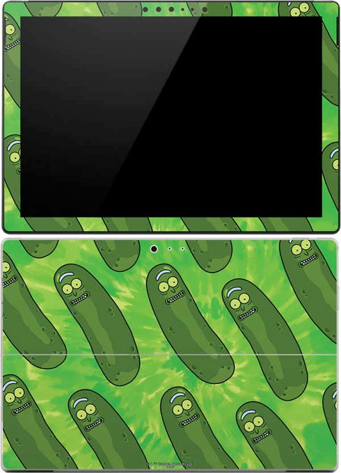 Adult Swim Rick and Morty Pickle Rick Pattern Surface Pro (2017) Skin