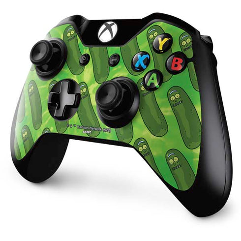 Adult Swim Rick and Morty Pickle Rick Pattern Xbox One Controller Skin