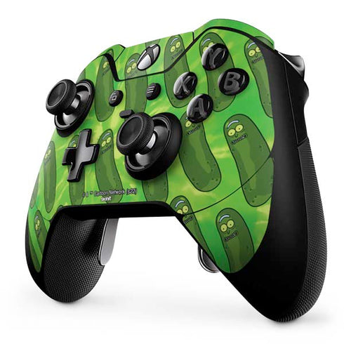 Adult Swim Rick and Morty Pickle Rick Pattern Xbox One Elite Controller Skin