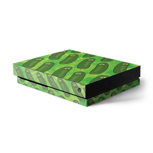 Adult Swim Rick and Morty Pickle Rick Pattern Xbox One X Console Skin
