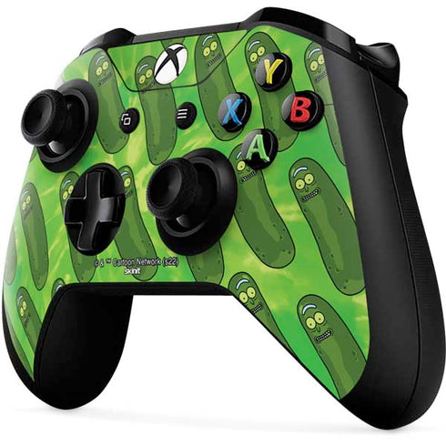 Adult Swim Rick and Morty Pickle Rick Pattern Xbox One X Controller Skin