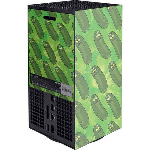 Adult Swim Rick and Morty Pickle Rick Pattern Xbox Series X Console Skin