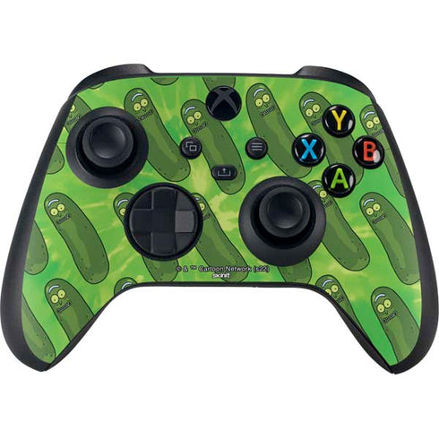 Adult Swim Rick and Morty Pickle Rick Pattern Xbox Series X Controller Skin