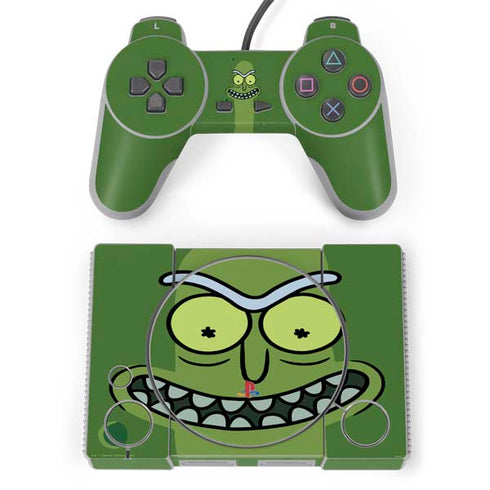 Adult Swim Rick and Morty Pickle Rick PlayStation Classic Bundle Skin