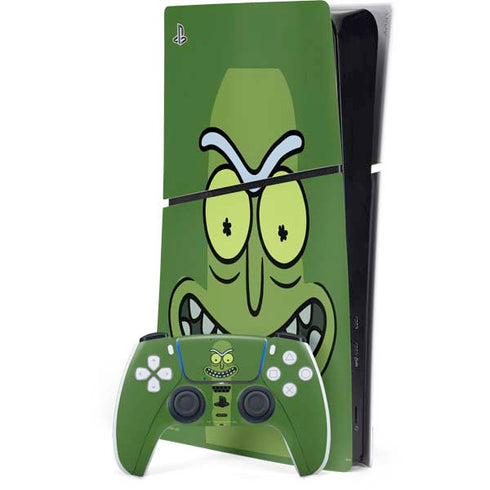 Adult Swim Rick and Morty Pickle Rick PS5 Slim Digital Edition Bundle Skin