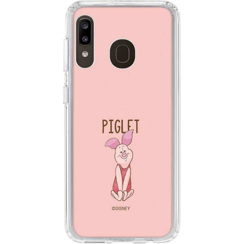 Disney Winnie the Pooh Piglet Portrait Galaxy A20 Clear Case