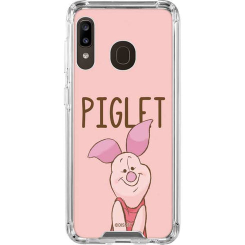 Disney Winnie the Pooh Piglet Portrait Galaxy A30 Clear Case