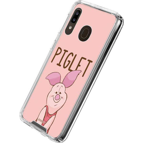 Disney Winnie the Pooh Piglet Portrait Galaxy A30 Clear Case