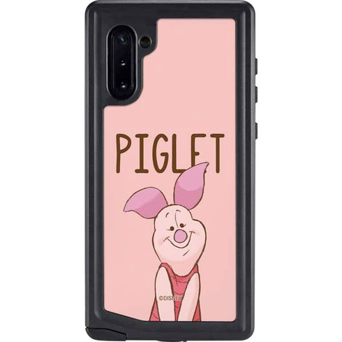 Disney Winnie the Pooh Piglet Portrait Galaxy Note 10 Waterproof Case