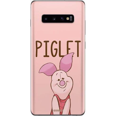Disney Winnie the Pooh Piglet Portrait Galaxy S10 Plus Skin