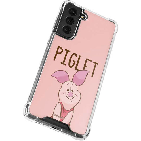 Disney Winnie the Pooh Piglet Portrait Galaxy S21 FE Clear Case