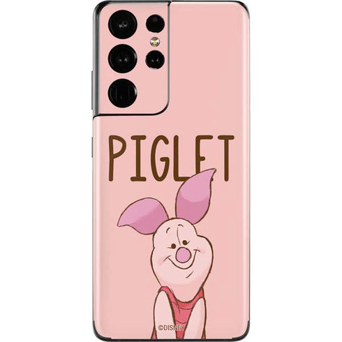 Disney Winnie the Pooh Piglet Portrait Galaxy S21 Ultra 5G Skin