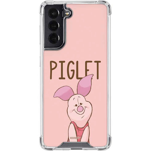 Disney Winnie the Pooh Piglet Portrait Galaxy S22 Clear Case