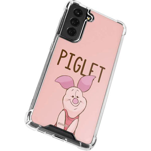 Disney Winnie the Pooh Piglet Portrait Galaxy S22 Clear Case