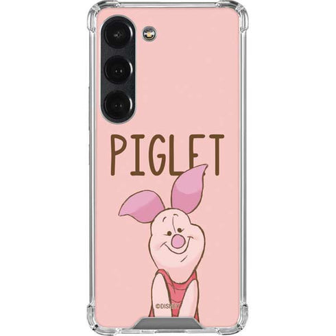 Disney Winnie the Pooh Piglet Portrait Galaxy S23 Clear Case