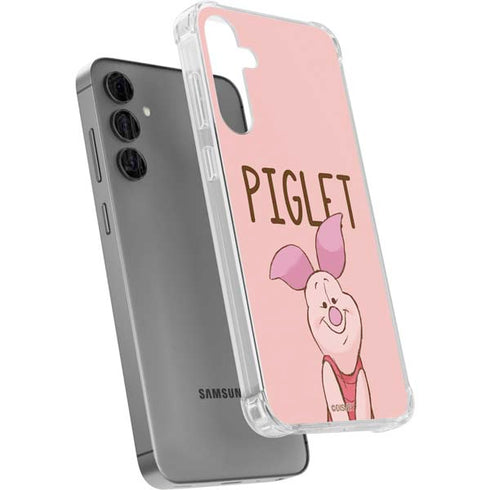 Disney Winnie the Pooh Piglet Portrait Galaxy S24 Plus Clear Case