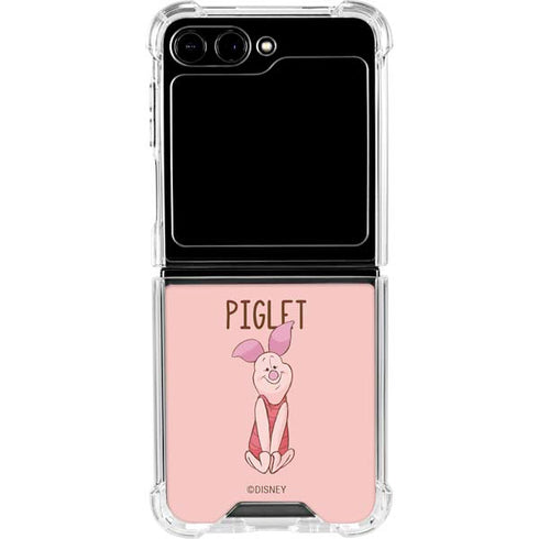 Disney Winnie the Pooh Piglet Portrait Galaxy Z Flip5 5G Clear Case