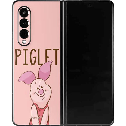 Disney Winnie the Pooh Piglet Portrait Galaxy Z Fold3 5G Skin