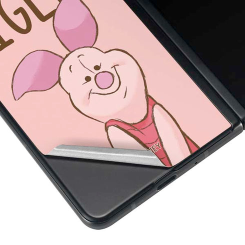 Disney Winnie the Pooh Piglet Portrait Galaxy Z Fold3 5G Skin