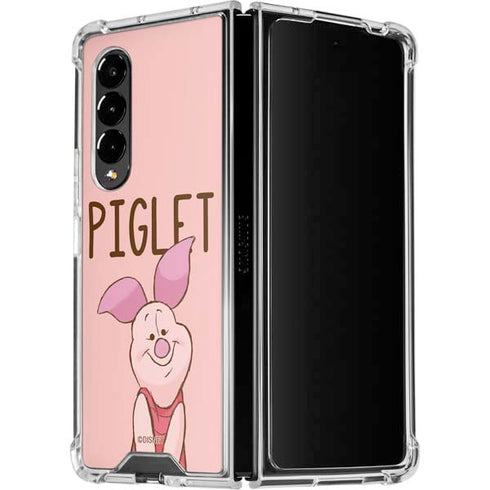 Disney Winnie the Pooh Piglet Portrait Galaxy Z Fold4 5G Clear Case