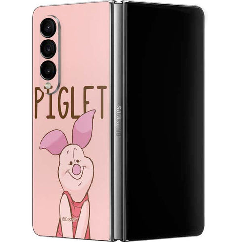 Disney Winnie the Pooh Piglet Portrait Galaxy Z Fold4 5G Skin