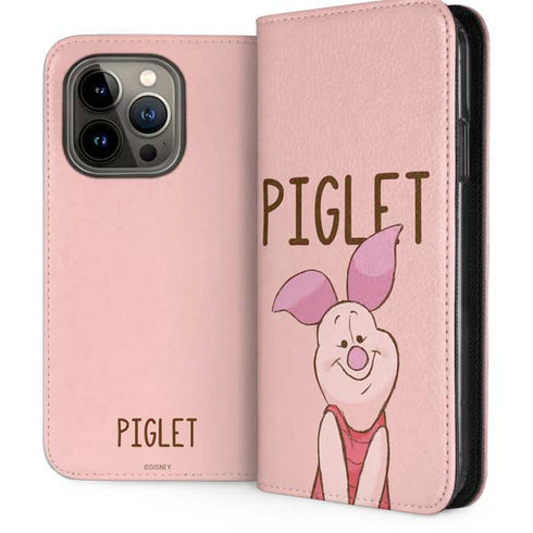 Disney Winnie the Pooh Piglet Portrait iPhone 13 Pro Folio Case