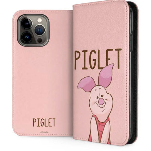Disney Winnie the Pooh Piglet Portrait iPhone 13 Pro Max Folio Case