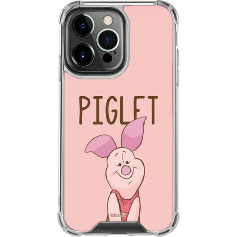 Disney Winnie the Pooh Piglet Portrait iPhone 14 Pro Clear Case