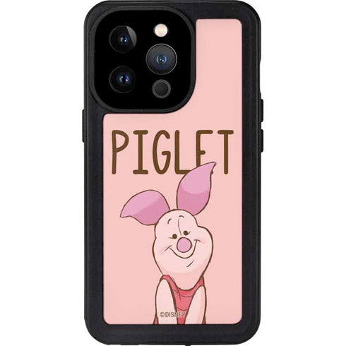 Disney Winnie the Pooh Piglet Portrait iPhone 14 Pro Waterproof Case