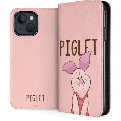 Disney Winnie the Pooh Piglet Portrait iPhone 15 Plus Folio Case