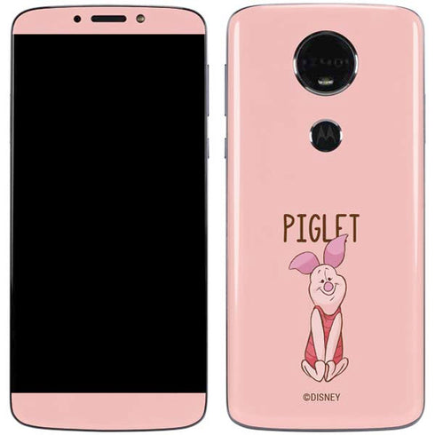 Disney Winnie the Pooh Piglet Portrait Moto E5 Plus Skin