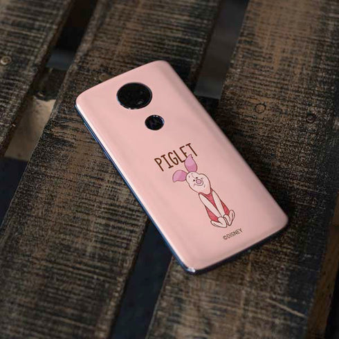 Disney Winnie the Pooh Piglet Portrait Moto E5 Plus Skin
