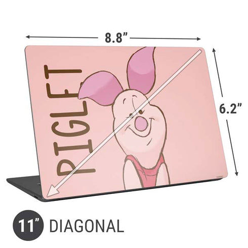 Disney Winnie the Pooh Piglet Portrait Universal Laptop 11in (8.8 x 6.2in) Skin