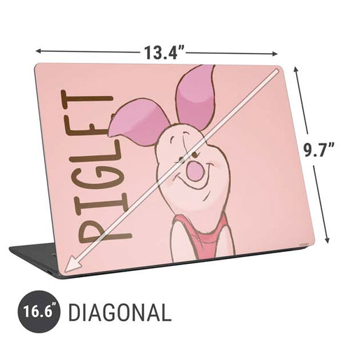 Disney Winnie the Pooh Piglet Portrait Universal Laptop 16.6in (13.4 x 9.7in) Skin