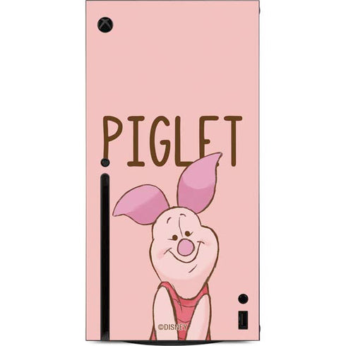 Disney Winnie the Pooh Piglet Portrait Xbox Series X Console Skin
