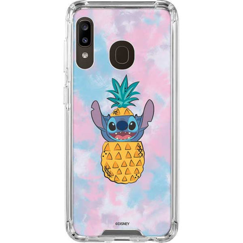Disney Lilo and Stitch Pineapple Stitch Galaxy A30 Clear Case