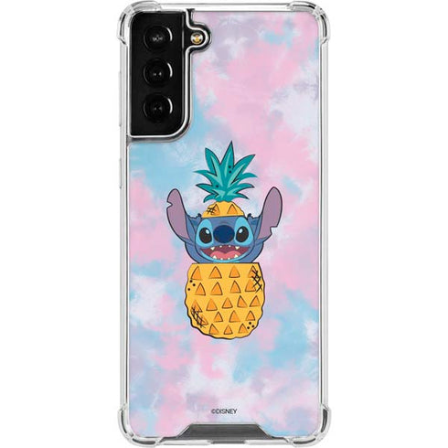 Disney Lilo and Stitch Pineapple Stitch Galaxy S21 FE Clear Case