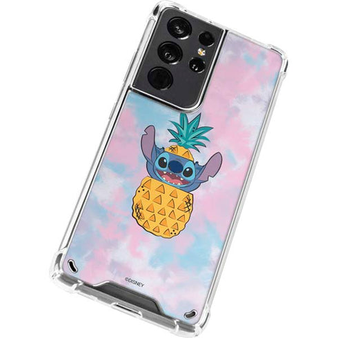 Disney Lilo and Stitch Pineapple Stitch Galaxy S21 Ultra 5G Clear Case