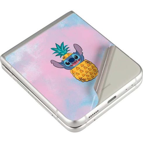 Disney Lilo and Stitch Pineapple Stitch Galaxy Z Flip3 5G Skin