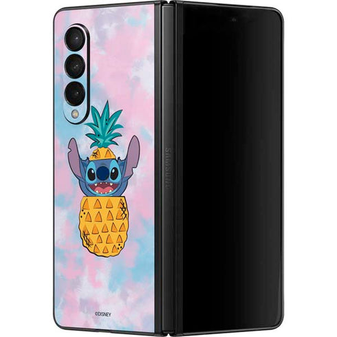 Disney Lilo and Stitch Pineapple Stitch Galaxy Z Fold3 5G Skin
