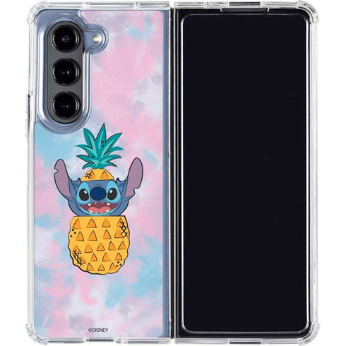 Disney Lilo and Stitch Pineapple Stitch Galaxy Z Fold5 5G Clear Case