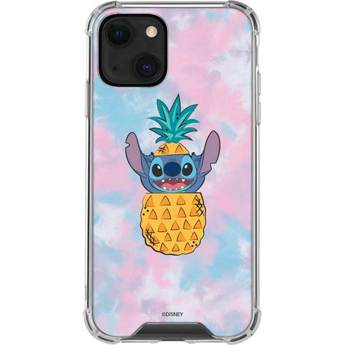 Disney Lilo and Stitch Pineapple Stitch iPhone 14 Plus Clear Case