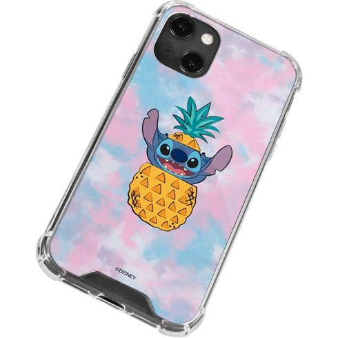 Disney Lilo and Stitch Pineapple Stitch iPhone 14 Plus Clear Case