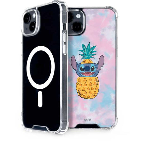 Disney Lilo and Stitch Pineapple Stitch iPhone 15 Plus MagSafe Case